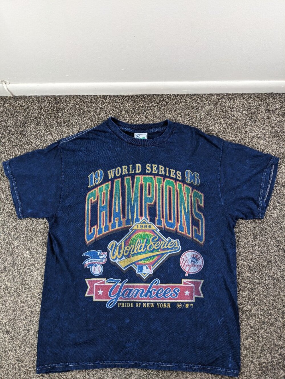 New York Yankees Shirt 1996 World Series Champions 47 Brand Vintage Mens Large